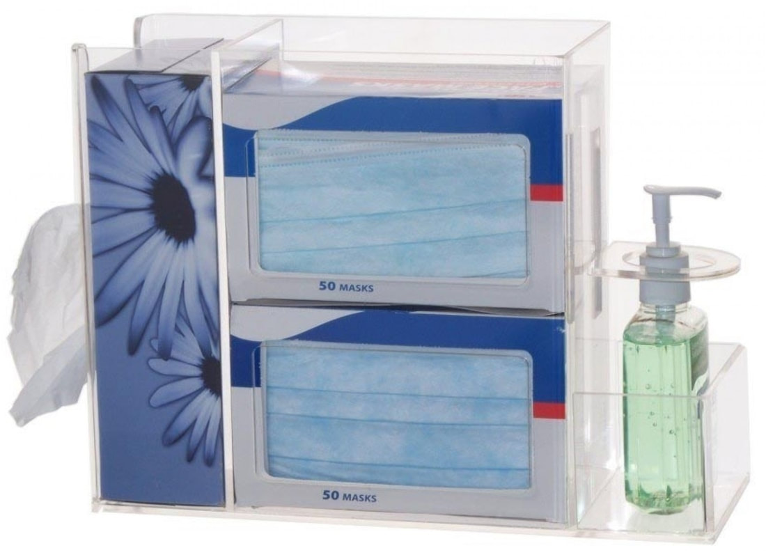 Plastic medical display case.